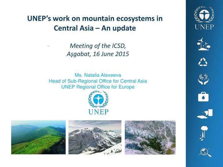 unep s work on mountain ecosystems in central
