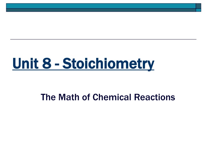 unit 8 unit 8 stoichiometry stoichiometry