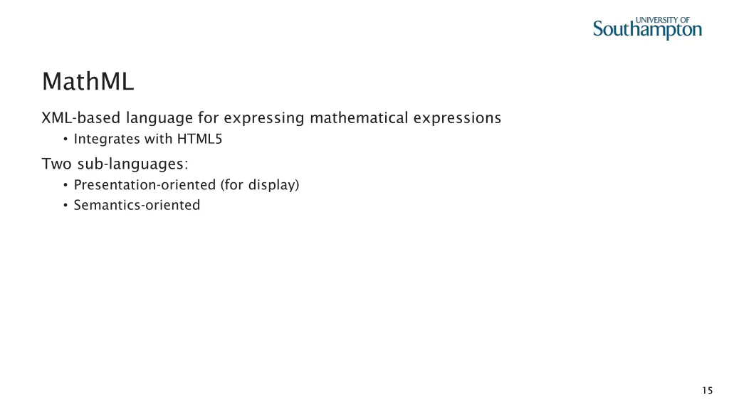 mathml 1