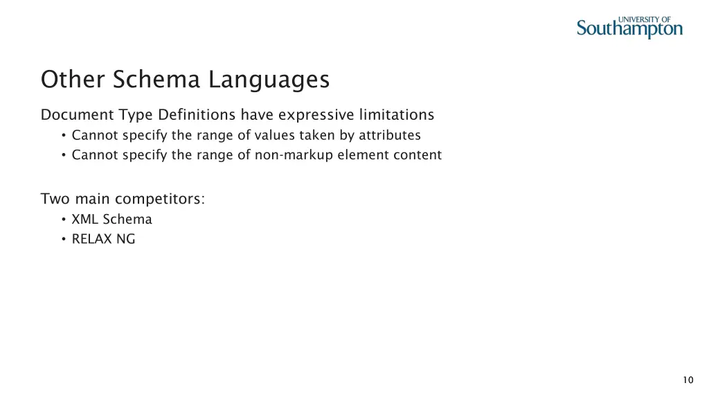 other schema languages