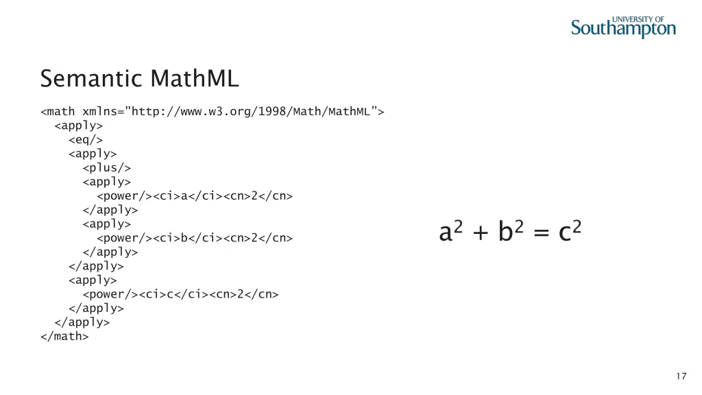 semantic mathml
