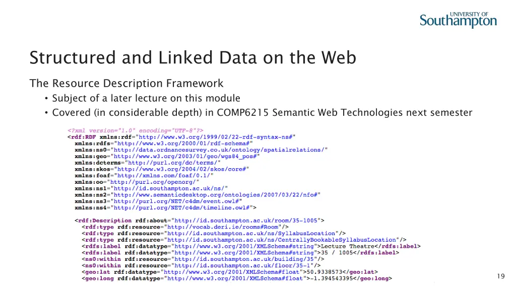 structured and linked data on the web
