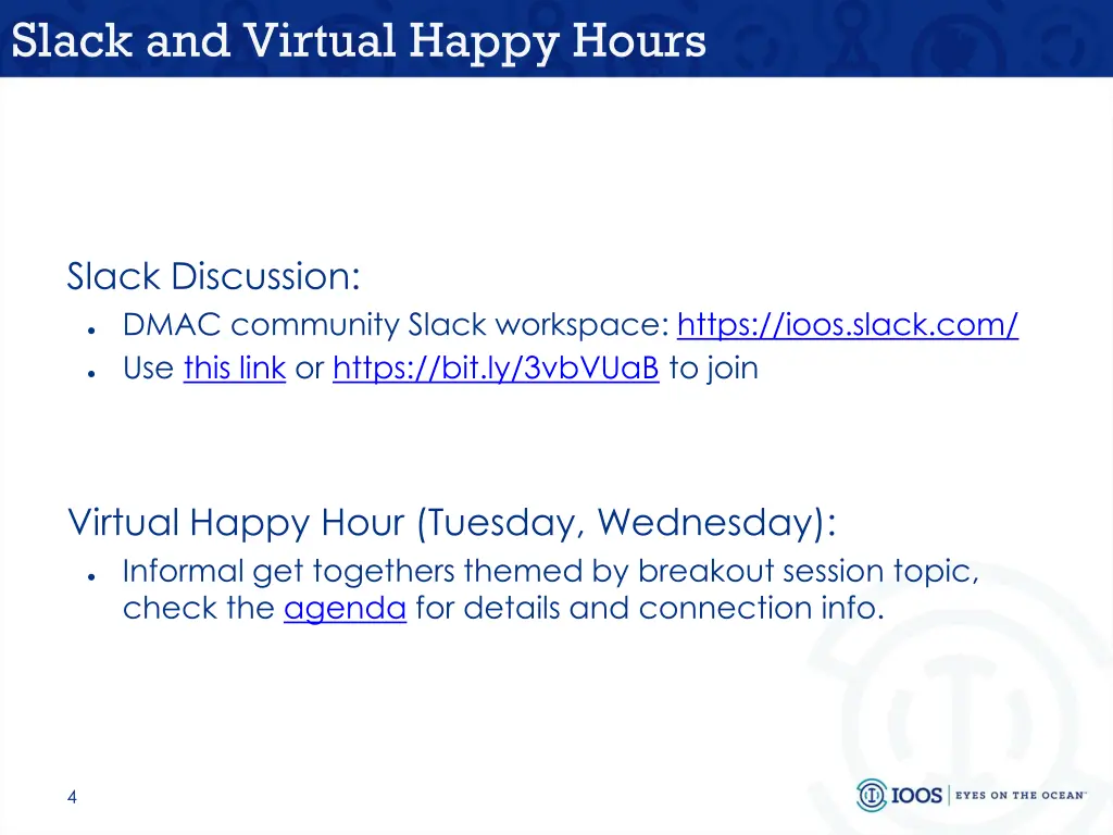 slack and virtual happy hours
