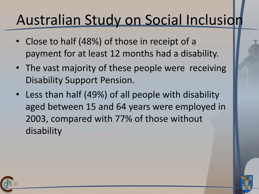 australian study on social inclusion 1