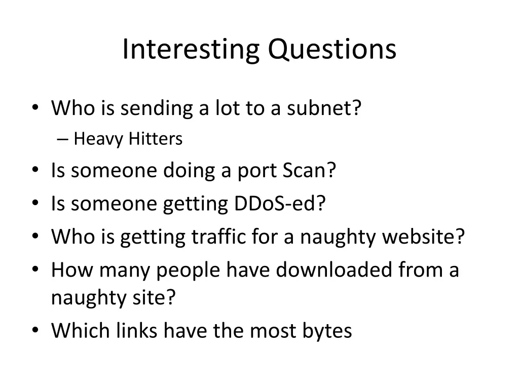 interesting questions