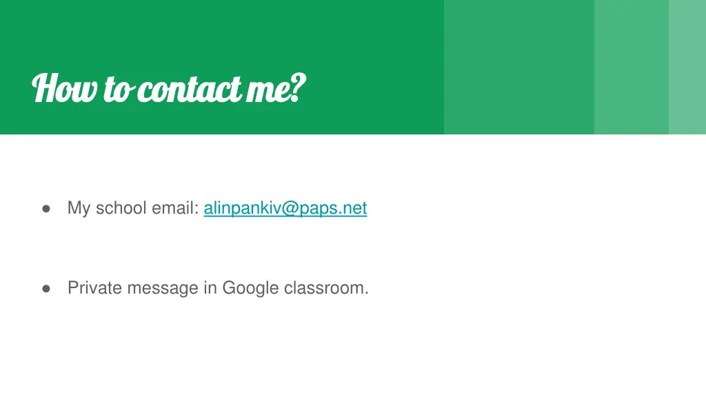 how to contact me how to contact me