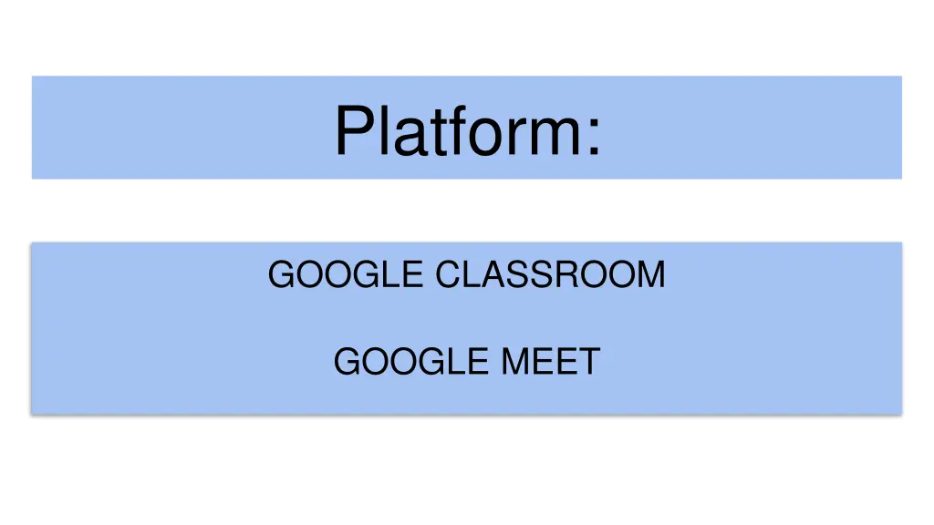 platform