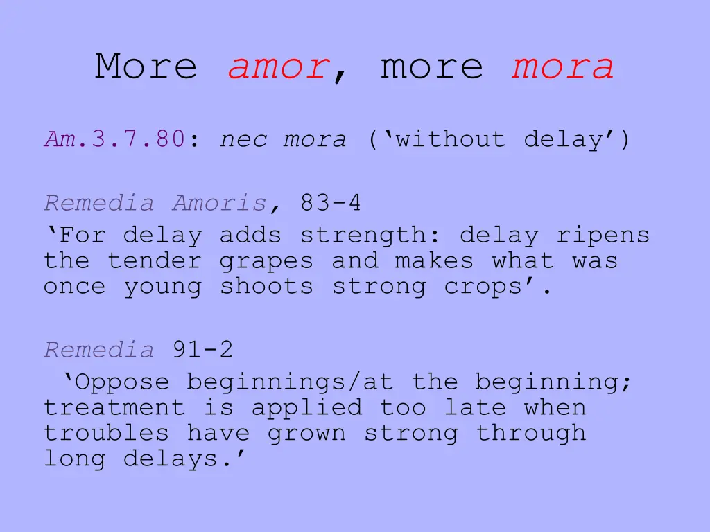 more amor more mora