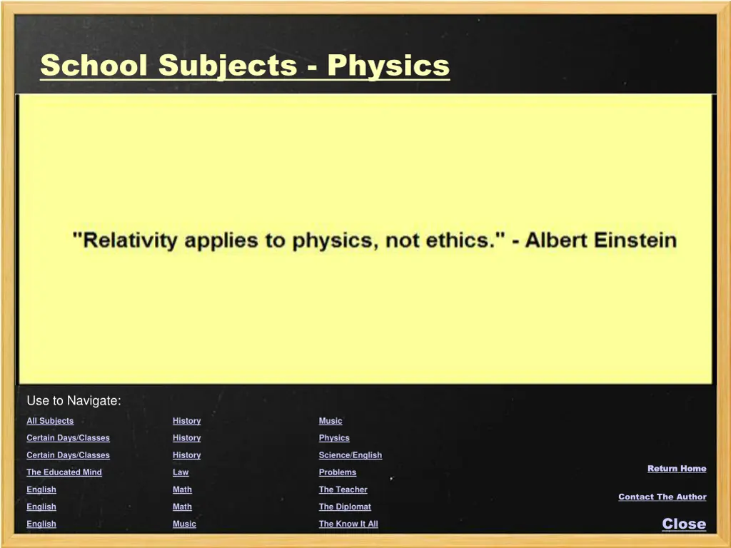 school subjects physics