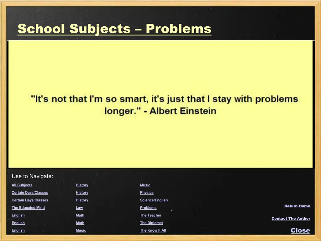 school subjects problems
