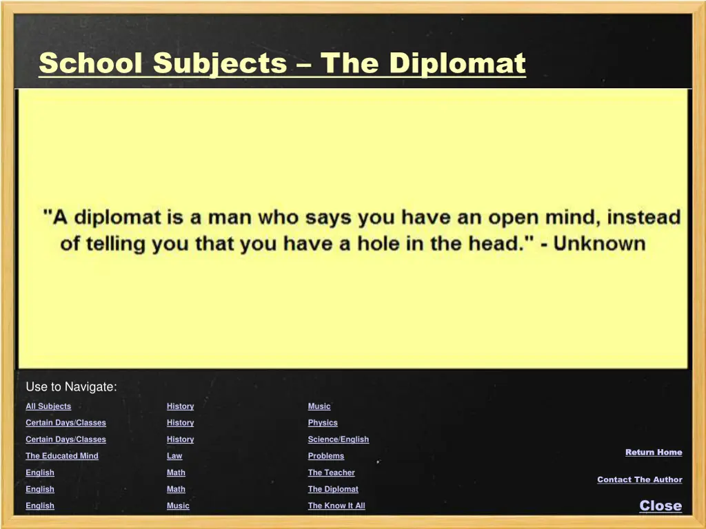 school subjects the diplomat