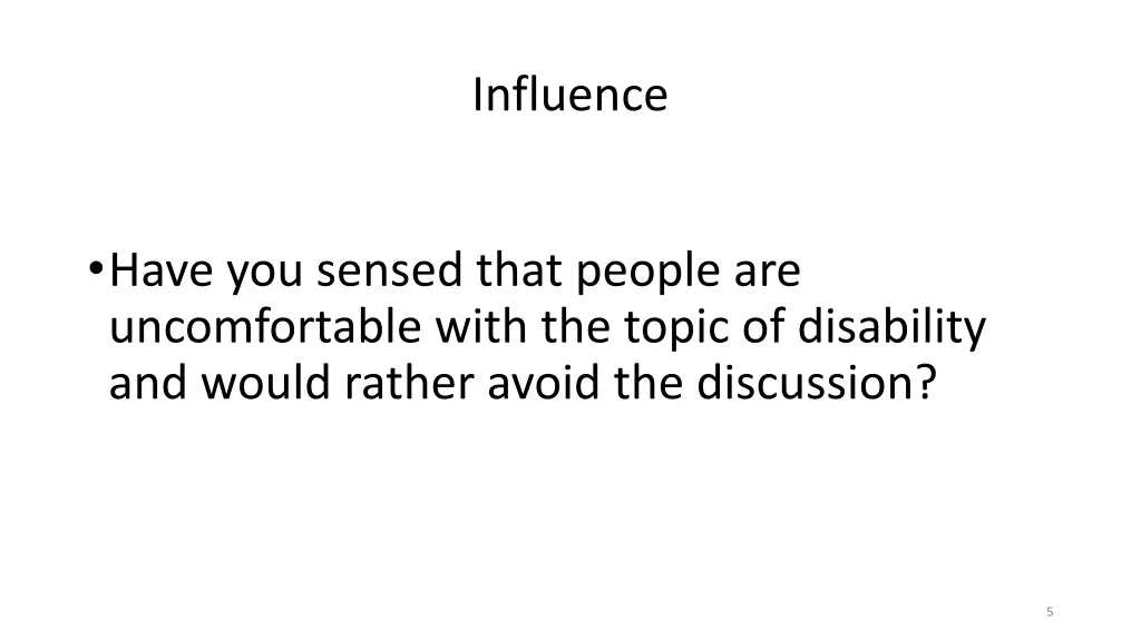 influence 1