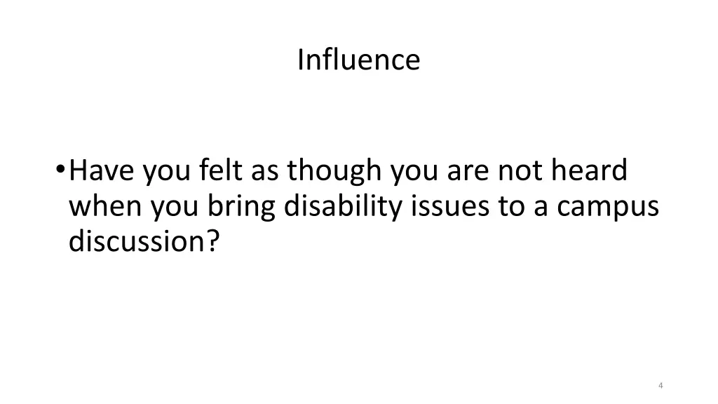 influence