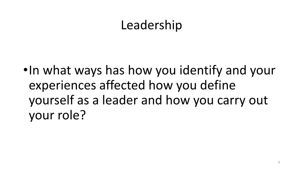 leadership