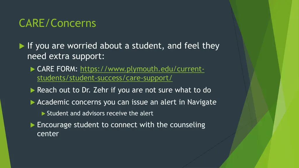care concerns