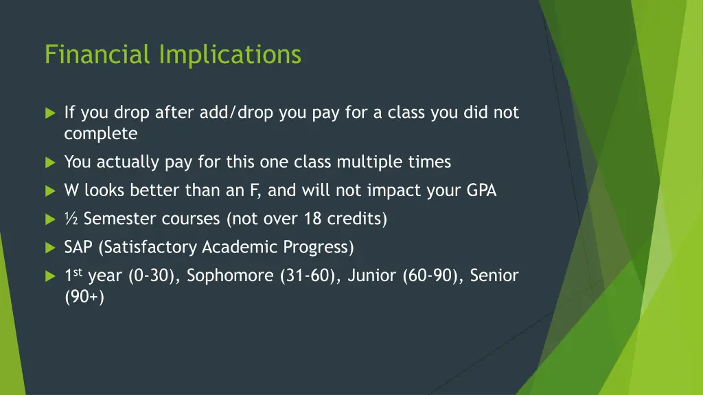 financial implications