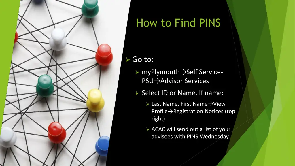 how to find pins