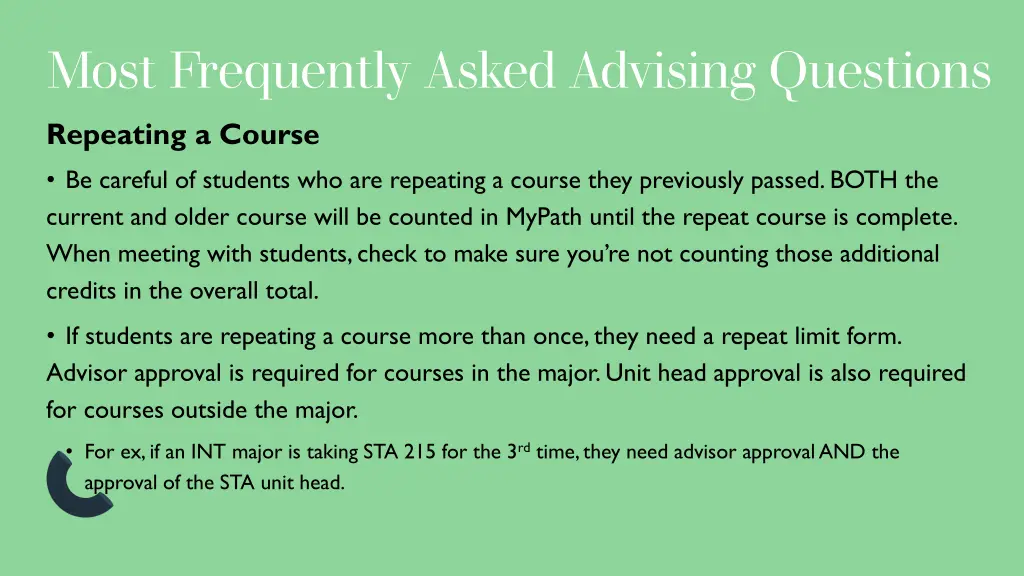most frequently asked advising questions 1