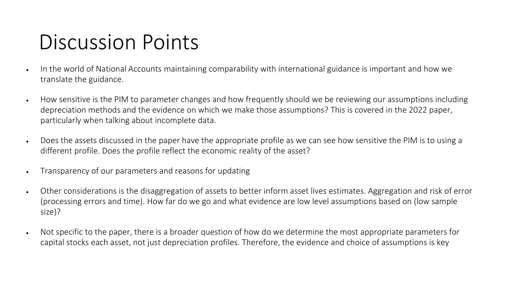 discussion points