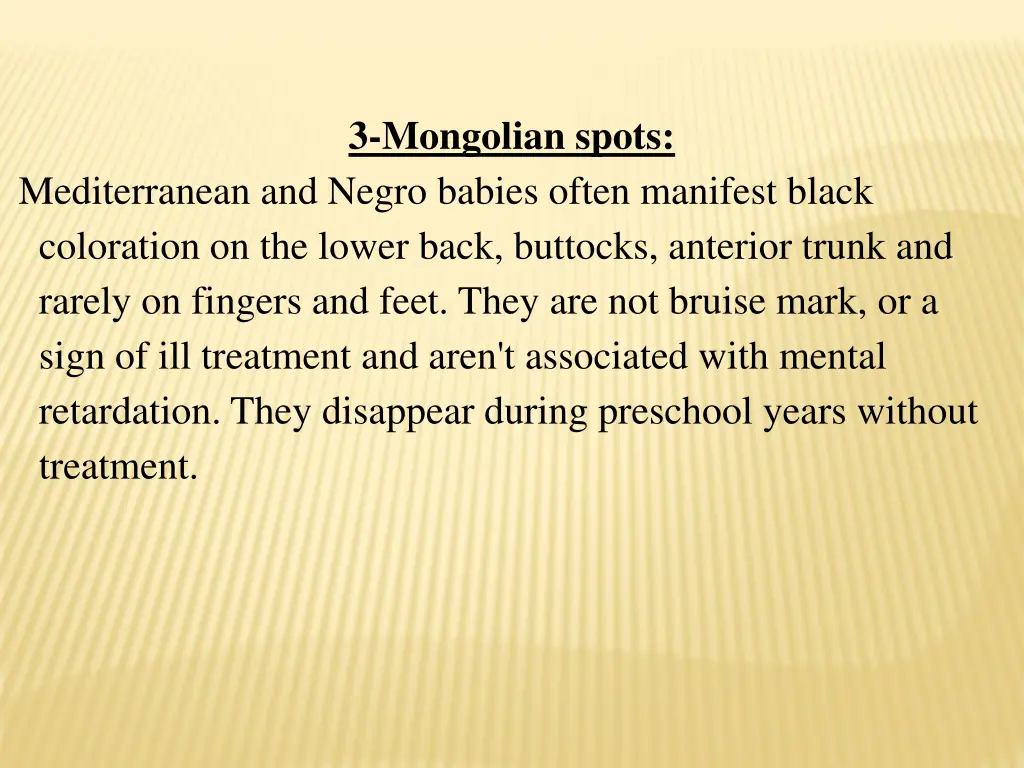 3 mongolian spots
