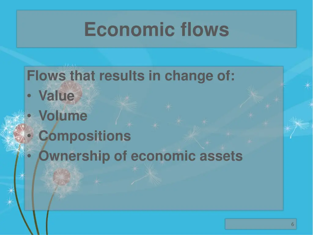 economic flows