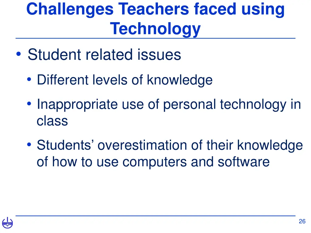 challenges teachers faced using technology 2