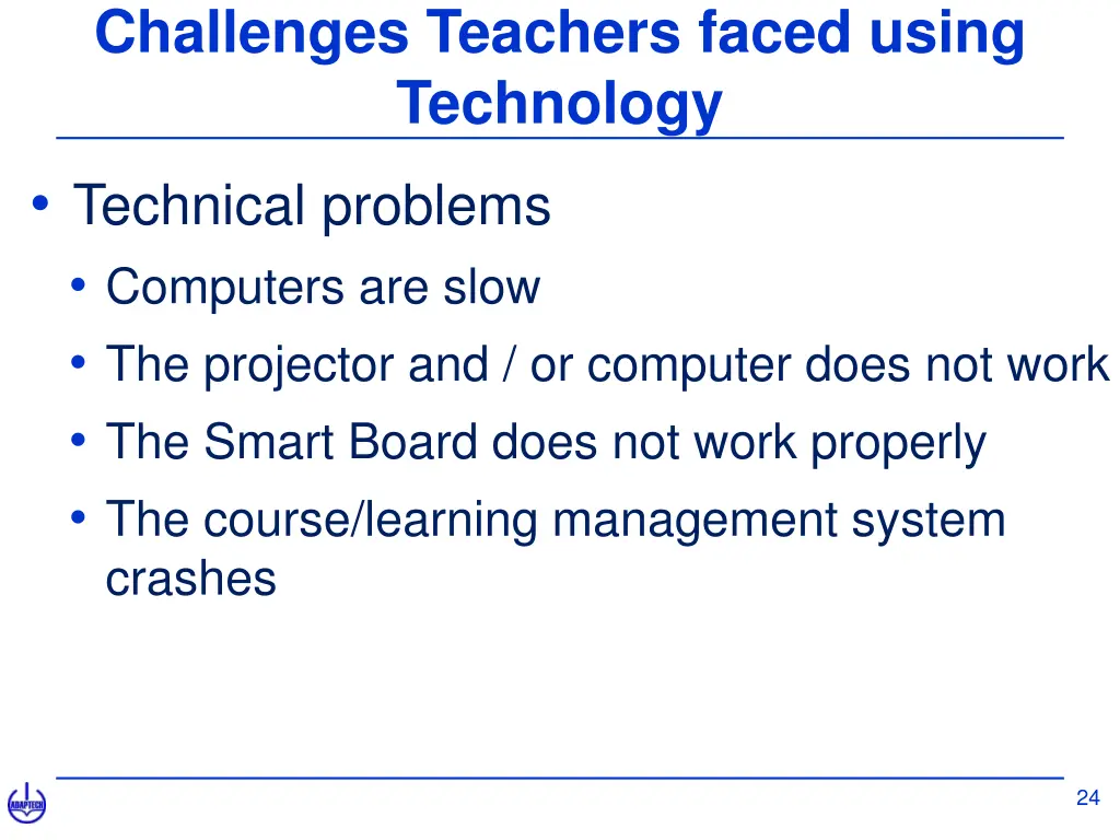 challenges teachers faced using technology