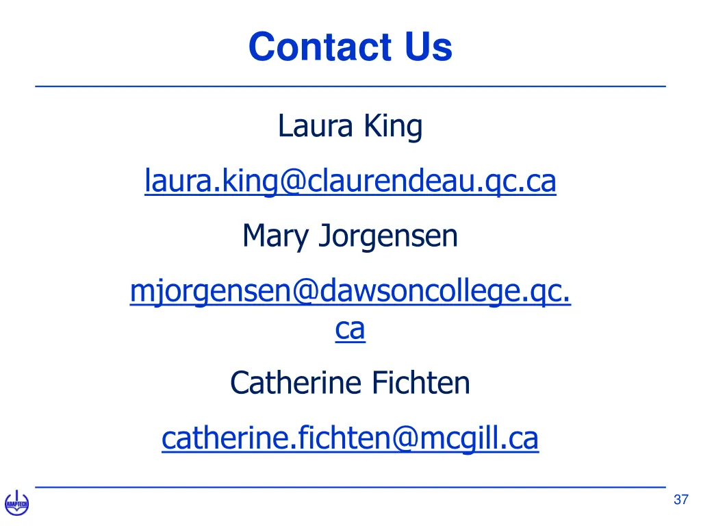 contact us