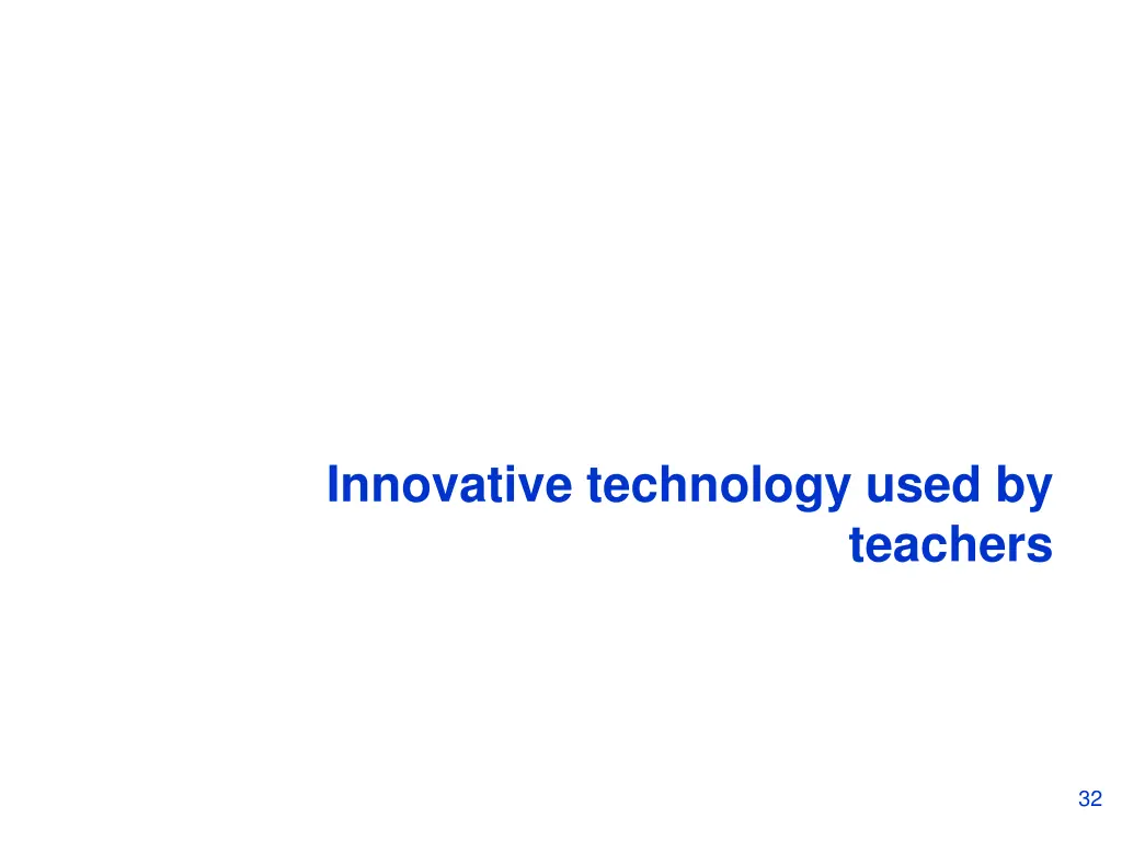 innovative technology used by