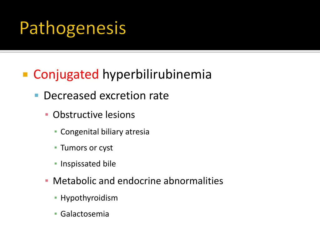 conjugated hyperbilirubinemia