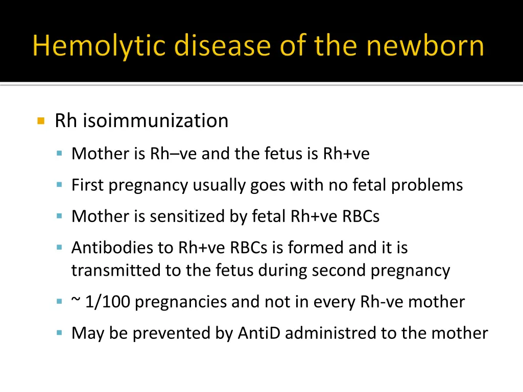 rh isoimmunization