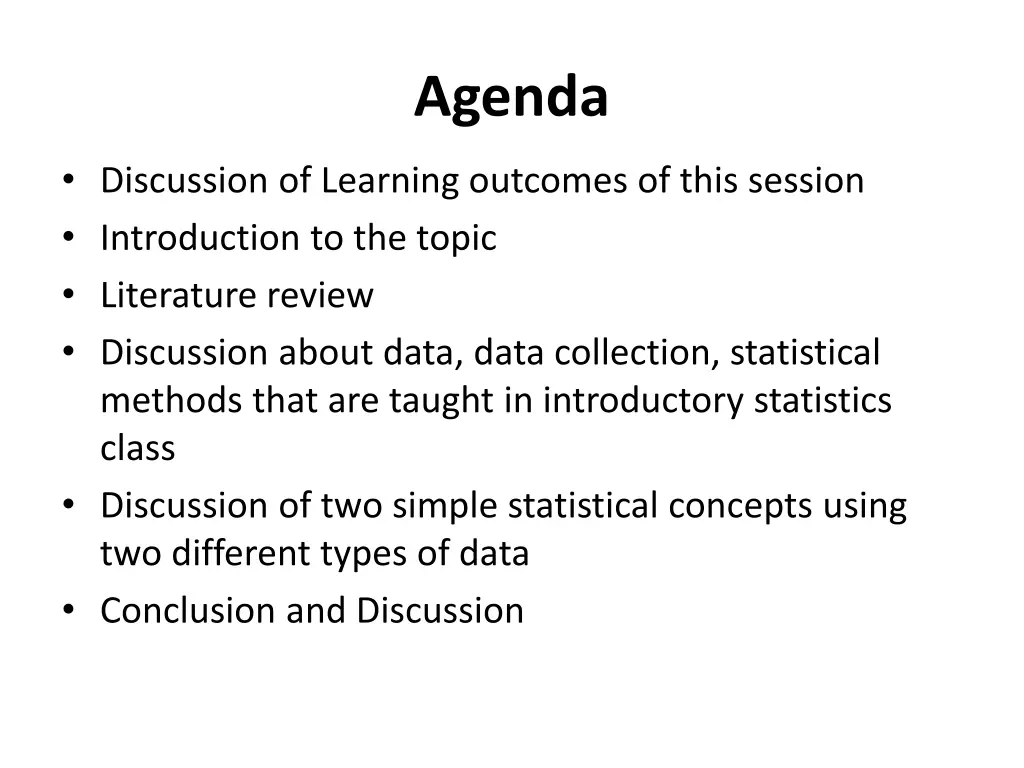 agenda