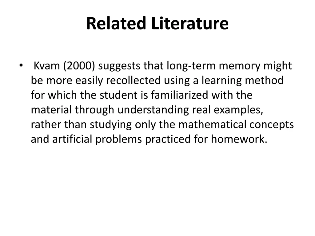 related literature 3