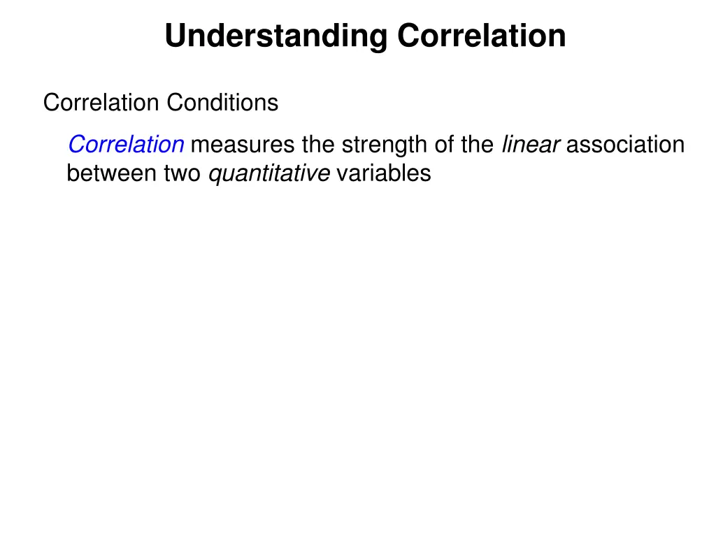 understanding correlation 1