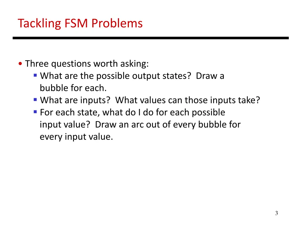 tackling fsm problems