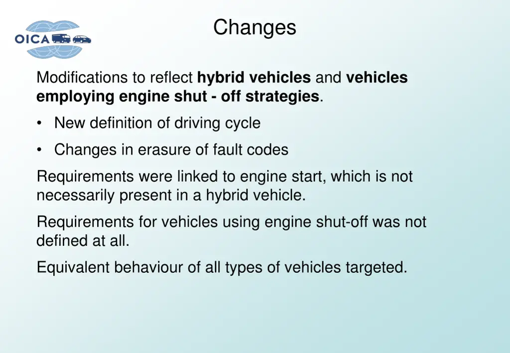 changes