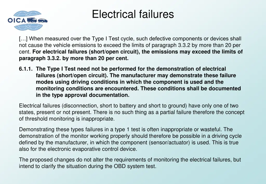 electrical failures