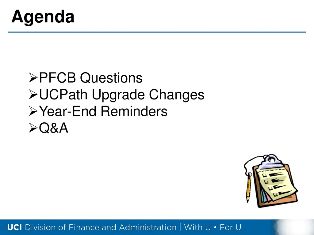 agenda