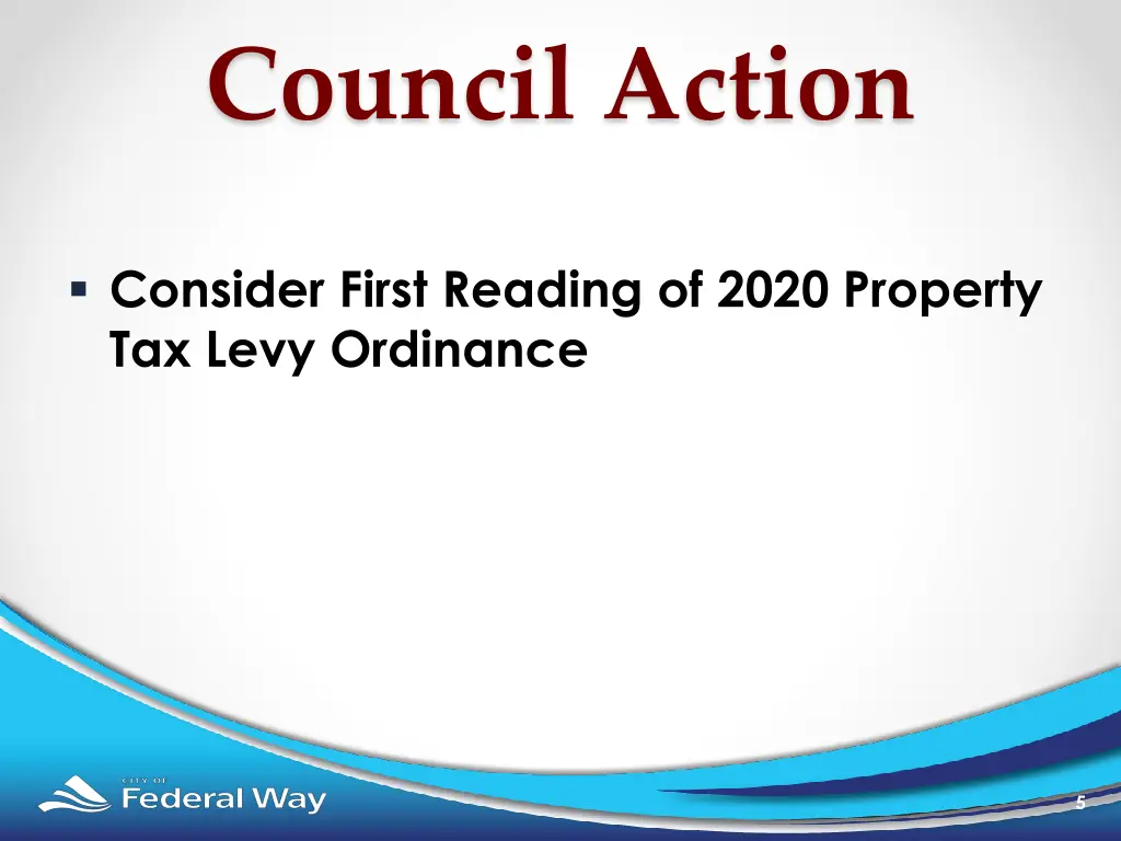 council action