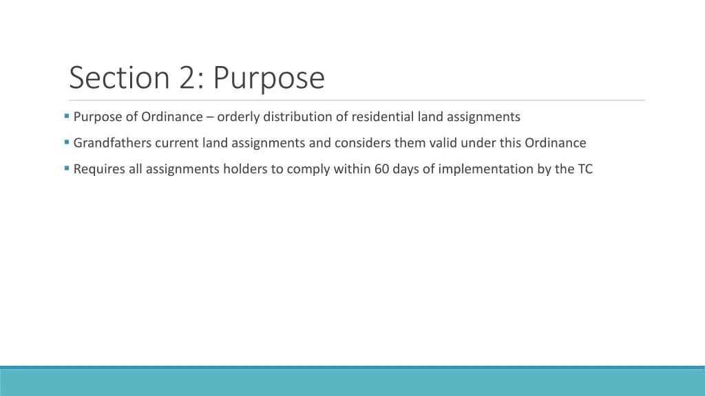 section 2 purpose