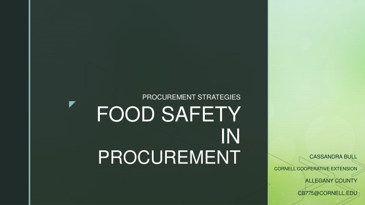 procurement strategies