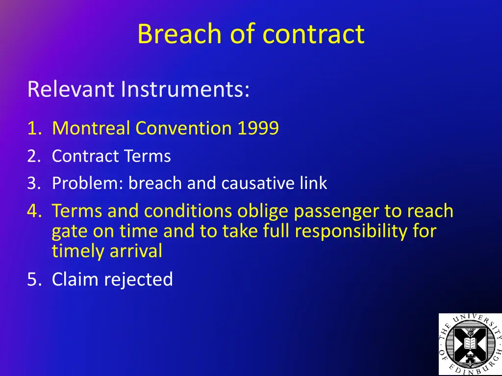 breach of contract