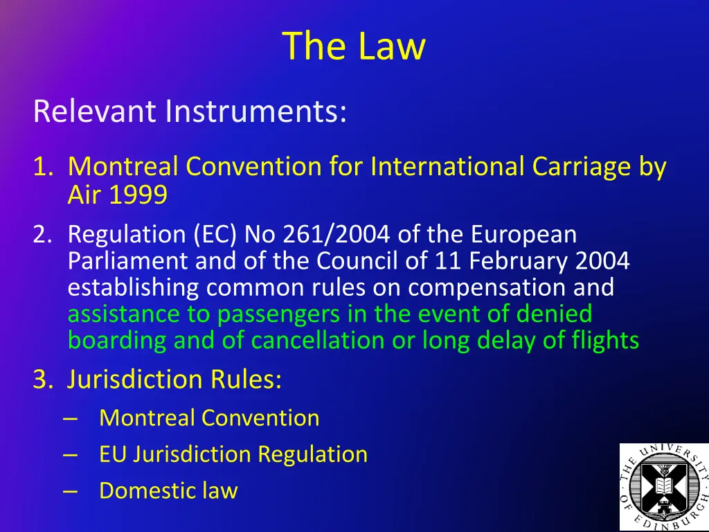 the law