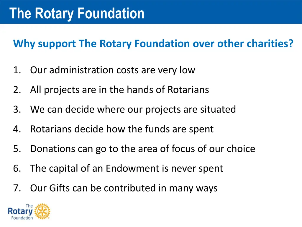 the rotary foundation 2