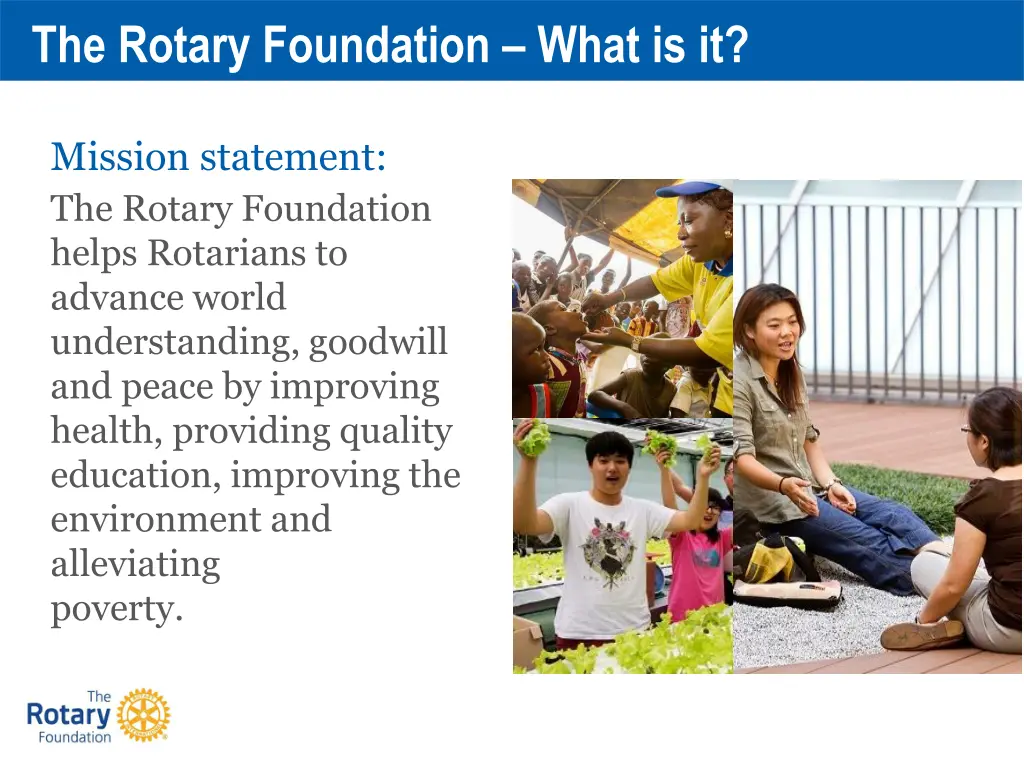 the rotary foundation what is it
