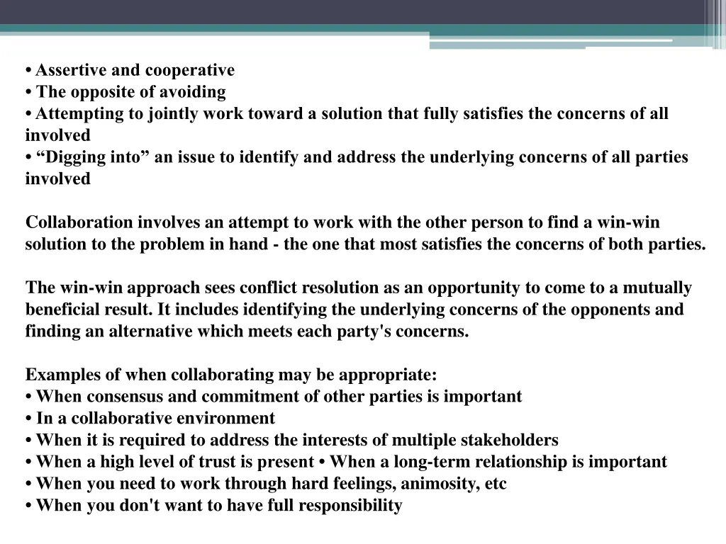 assertive and cooperative the opposite