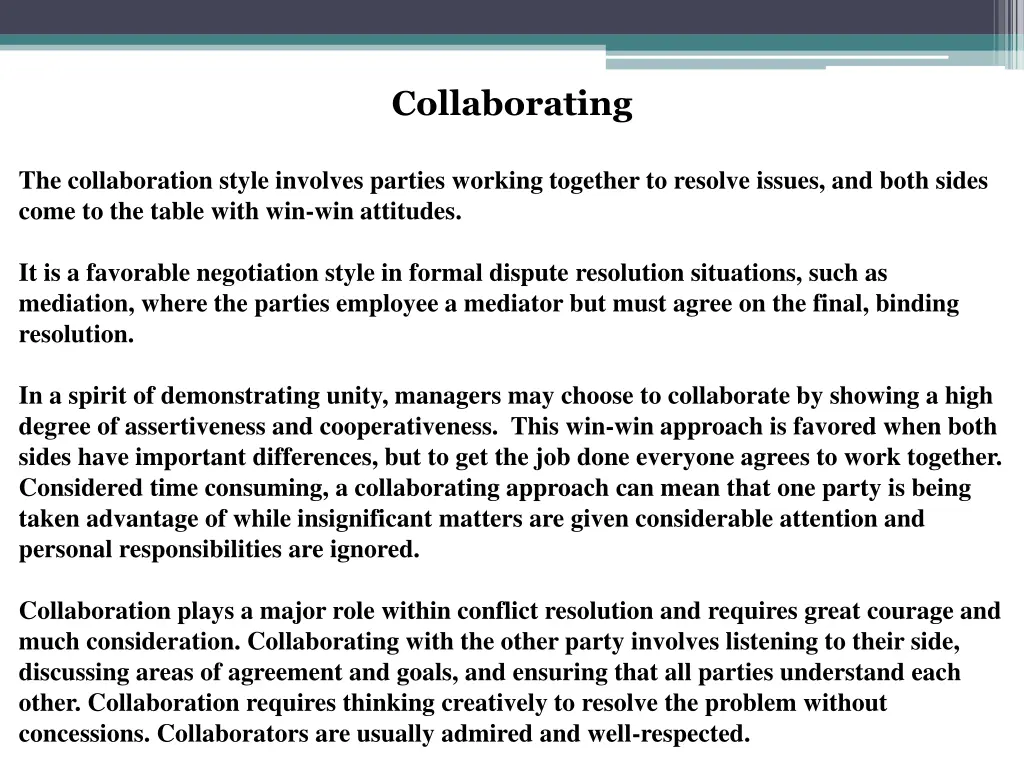collaborating