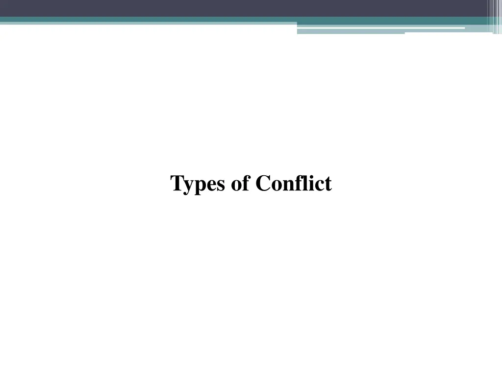types of conflict