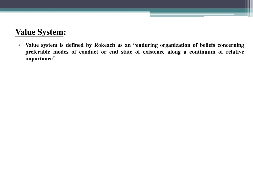 value system
