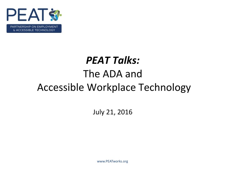 peat talks the ada and